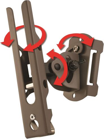 Cuddeback Genius Pan Tilt Lock Mount, Model 3488 (4 Pack) | All-Metal Ptl Mount, 3-Axis Pan and Tilt and Yaw. Includes Universal Adapter, Fits 1/4-20 Tripod Socket. Screws Included in Kuwait
