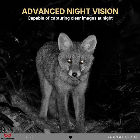 WOSPORTS Mini Trail Camera 2 Pack 32MP 1080P HD Deer Camera with 32GB SD Card Game Cameras with Night Vision Motion Activated Waterproof with Card Reader in Kuwait