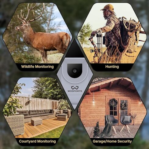 WOSPORTS Mini Trail Camera 2 Pack 32MP 1080P HD Deer Camera with 32GB SD Card Game Cameras with Night Vision Motion Activated Waterproof with Card Reader in Kuwait