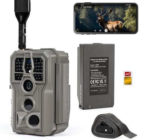 GardePro X66 Pro Cellular Trail Camera (Non‑WiFi), Live View, Instant Alerts, Shared Data Plan, Built‑in GPS, Rechargeable Battery, Motion Activiated in Kuwait