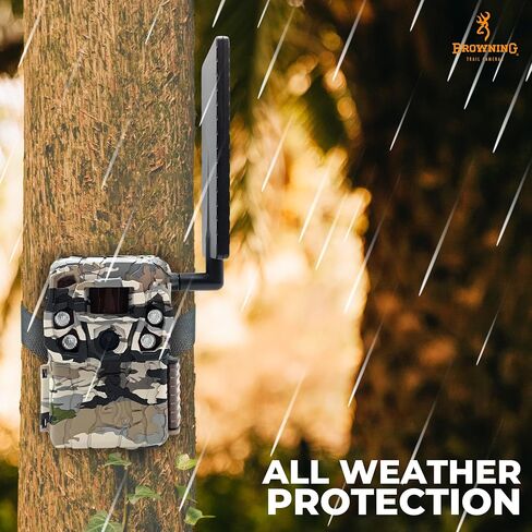 Browning Cellular Trail Camera Defender HD 24MP Trail Camera OVIX Camo Pattern Dual SIM Hunting Game Trail Camera, 110' Night Detection Range & Smartphone Cpompatible Trail Camera in Kuwait