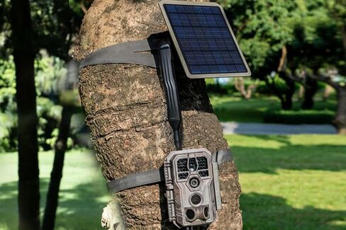 GardePro X50S Cellular Trail Camera + SP350 Solar Panel, Preloaded SIM, Compatible with Verizon, AT&T & T-Mobile, Full Video Preview, 0.1s Trigger, No-Glow IR Night Vision in Kuwait