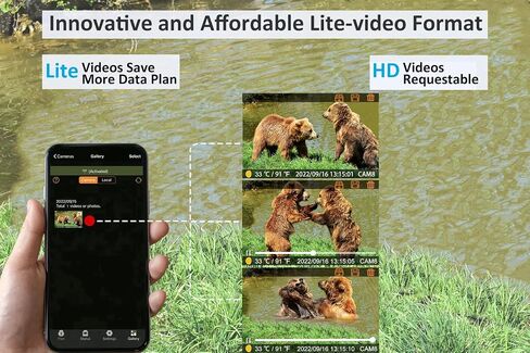 GardePro X50S Cellular Trail Camera + SP350 Solar Panel, Preloaded SIM, Compatible with Verizon, AT&T & T-Mobile, Full Video Preview, 0.1s Trigger, No-Glow IR Night Vision in Kuwait
