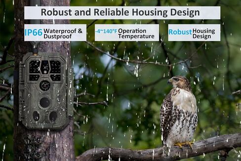 GardePro X50S Cellular Trail Camera + SP350 Solar Panel, Preloaded SIM, Compatible with Verizon, AT&T & T-Mobile, Full Video Preview, 0.1s Trigger, No-Glow IR Night Vision in Kuwait