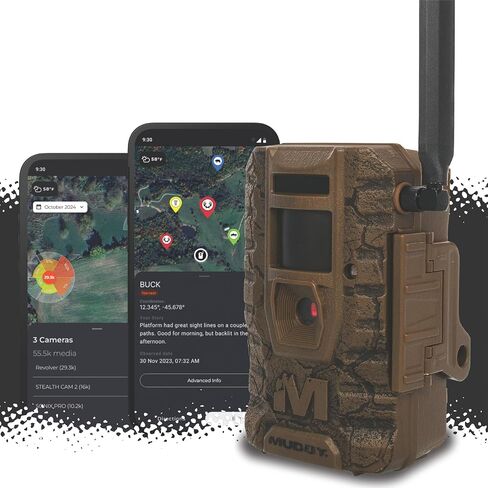 Muddy Outdoors Mitigator 3.0 Combo – Cellular Trail Camera with 36MP, 720p Video, Batteries & 16GB SD Card Included | 36MP Photos, 720p HD Video with Audio, Includes 8×aa Batteries and 16GB SD, Preinstalled Dual-Network SIM in Kuwait