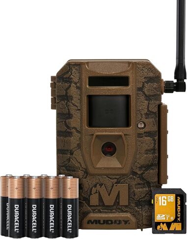 Muddy Outdoors Mitigator 3.0 Combo – Cellular Trail Camera with 36MP, 720p Video, Batteries & 16GB SD Card Included | 36MP Photos, 720p HD Video with Audio, Includes 8×aa Batteries and 16GB SD, Preinstalled Dual-Network SIM in Kuwait