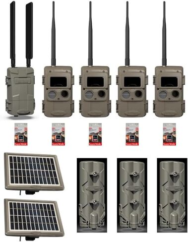 Cuddeback Cuddelink 1 L Series Home Cellular Unit Powered by Verizon or AT&T 4 Blackflash Cameras L Series 2 Solar Power Banks PW-3600 3 Battery Banks 5 16GB SD Cards New in Kuwait