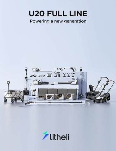 LiTHELi Battery Pack 2.0Ah, 20V Lithium Batteries Suitable for U20 Power Tools and Outdoor Power Equipment in Saudi Arabia