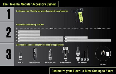 Flexzilla Blow Gun Extension, 12" - AG1012FZ in Kuwait