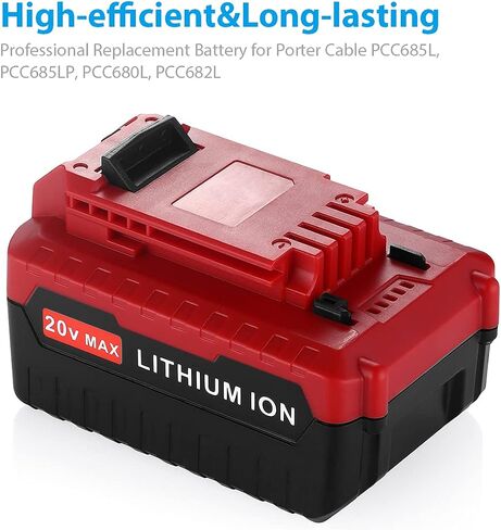 PCC685L Replacement Battery for Porter Cable 20V Lithium Battery | 2 Pack 6.0Ah, Compatible with Porter Cable 20V Max Power Tools in Kuwait