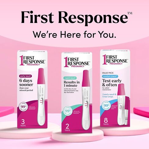 First Response Rapid Result Pregnancy Test, 2 Pack | Results In 1 Minute, Over 99% Accurate*, Easy-to-Read Results, Trusted For 30 Years in Saudi Arabia
