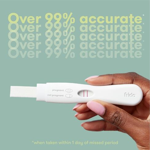 Frida Fertility Early Detection Pregnancy Tests | Easy at Home Pregnancy Tests, Over 99.9% Accurate HCG Test Strips, Early Results, Quick + Easy to Use | 12 Tests in Kuwait