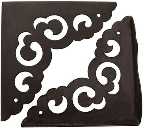 Metal Corner Protectors for Wood Boxes Furniture, Vintage Decorative Corner Guards for Box Door Table Furniture Corner Edge Safety Guard Pack of 4 in Kuwait
