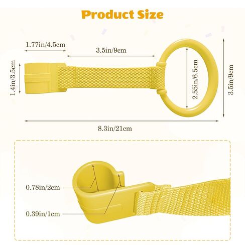 8Pcs Baby Playpen Pull up Rings, Premium Baby Pull up Rings for Play Pen Standing up, Plastic Safety Walking Exercises Assistant Rings for Infants Babies Toddler, 4 Colors. in Kuwait
