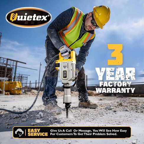Demolition Jack Hammer Drill, MAX 3500W Jack Hammer Concrete Breaker 1900 BPM Heavy Duty Electric 60J Hammer Drill Chisel for Trenching and Breaking Holes in Kuwait