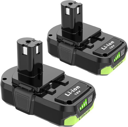 5000mAh Battery Replacement for Ryobi 18V Battery P105 P108, Compatible with All Ryobi 18V one+ Cordless Power Tools in Kuwait