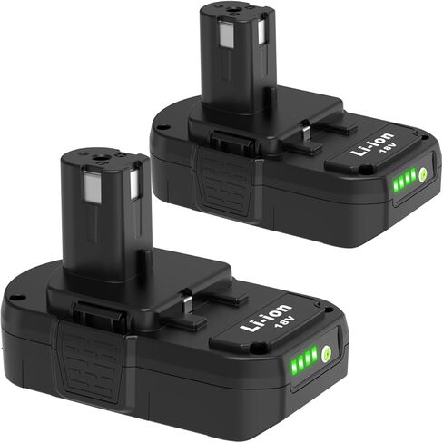 5000mAh Battery Replacement for Ryobi 18V Battery P105 P108, Compatible with All Ryobi 18V one+ Cordless Power Tools in Saudi Arabia