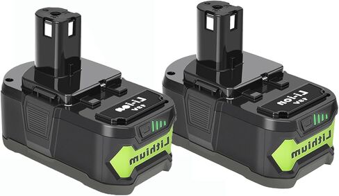 2Packs Replacement 18V Battery 3.0Ah for Ryobi 18V One+ Tools, with Advanced Protection Circuit in Kuwait
