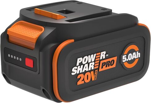 WORX 20V 2.0Ah Lithium-ion Battery 1 pc, WA3669 | WORX PowerShare; intelligent battery; stays cool; 360° cell protection; charge-level indicator in Saudi Arabia