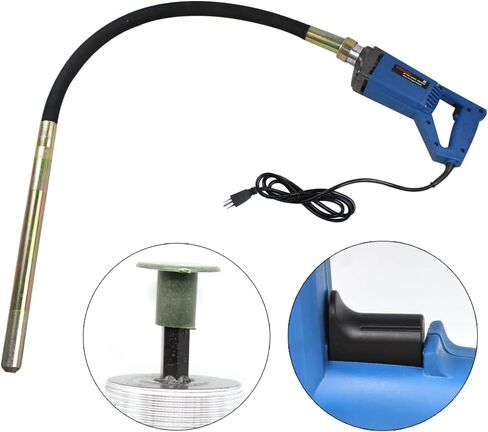 Electric Concrete Vibrating Tool, 800W Portable Hand Held Concrete Vibrator with 3.94ft Shaft Rod, 5000rpm, Remove Air Bubble and Mix Concrete in Kuwait