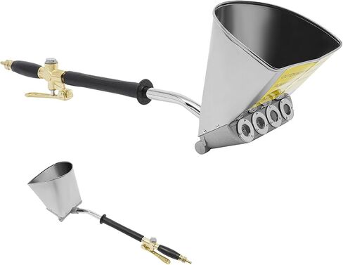 Air Powered Stucco Sprayer with 4 Jets, Pneumatic Spray Gun Tool for Cement Mortar Concrete Wall Plaster Texture Sprayer, Designed for Wall Tops, 1.32 Gal Hopper Capacity in Kuwait
