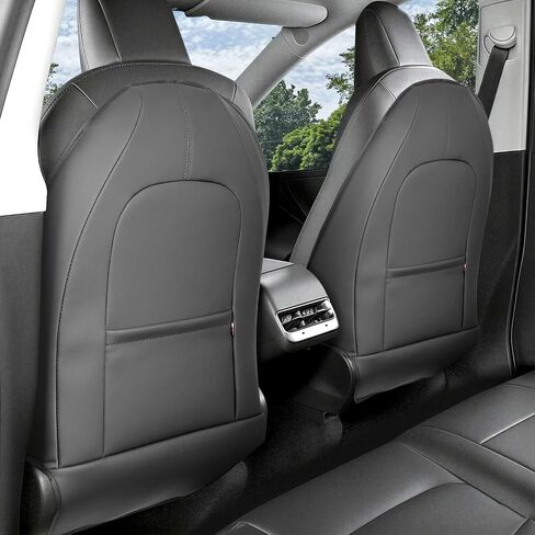 Viaviat Seat Back Kick Protector Designed for Tesla Model Y/3/X/S Accessories(Includes 2025 Model Y & 2024-2025 Model 3 Highland) - Waterproof, Scratchproof Backseat Cover, Set of 2 in Saudi Arabia