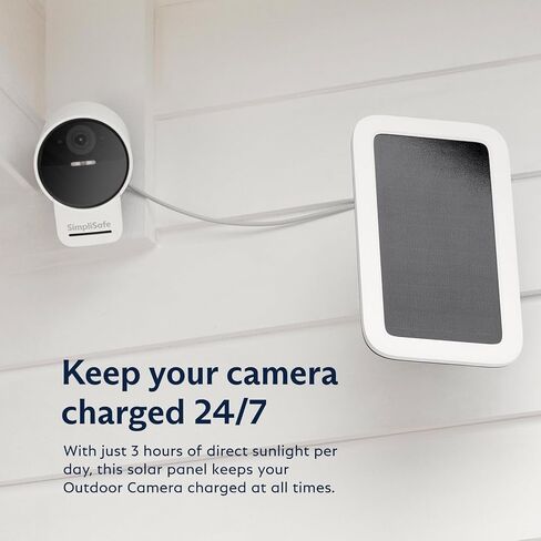 SimpliSafe Solar Panel for Outdoor Security Camera,White in Kuwait