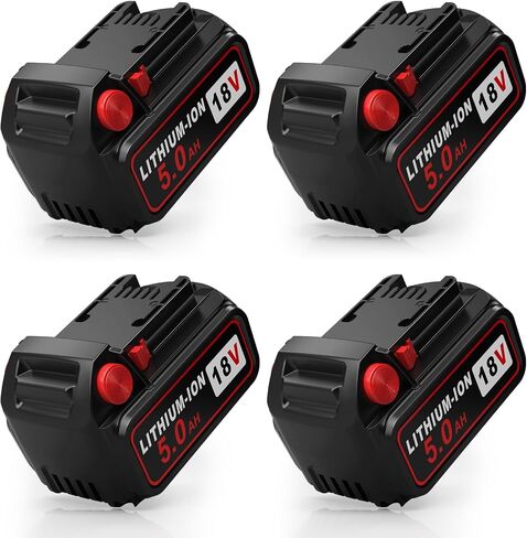 Abeden 5.0Ah Replacement for Milwaukee M18 Battery & Rapid Charger Combo | Compatible with 48-59-1802, 48-11-1802 & All 18V Cordless Power Tools in Kuwait