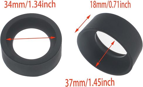 FDXGYH 2 Pcs Eyepiece Eye Cup Soft Rubber Eyepiece Cover Guard for 32-36mm Stereo Microscope Telescope in Kuwait