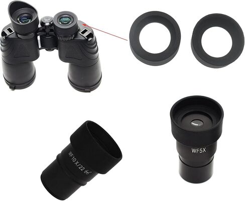 FDXGYH 2 Pcs Eyepiece Eye Cup Soft Rubber Eyepiece Cover Guard for 32-36mm Stereo Microscope Telescope in Kuwait