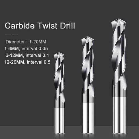 1PC Carbide Twist Drill 1.0-20mm - CNC Precision Bit for Stainless Steel & Metal, Tungsten Carbide Tool(4.05mm) in Kuwait