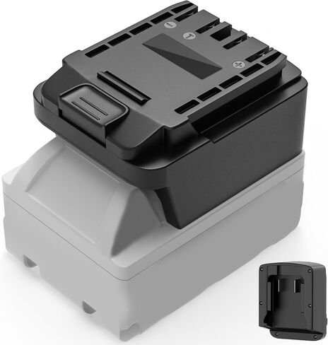 Dinftin Battery Adapter Compatible for Dewalt 20V Battery (Not Included) | to Fit for Hyper Tough 20V Lithium-ion Cordless Tools, Power Tool Adapter, Fits DCB200 DCB203 DCB204 DCB206 in Saudi Arabia