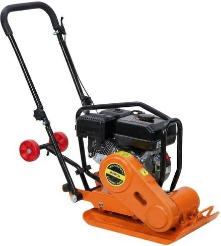 7HP Plate Compactor, 212cc Gas Engine 5,600 VPM, 4200 Lbs Force Vibratory Compaction Tamper with 22.1 x 15.9 Inch Plate for Walkways, Patios, Asphalts, Paver Landscaping (Orange) in Kuwait