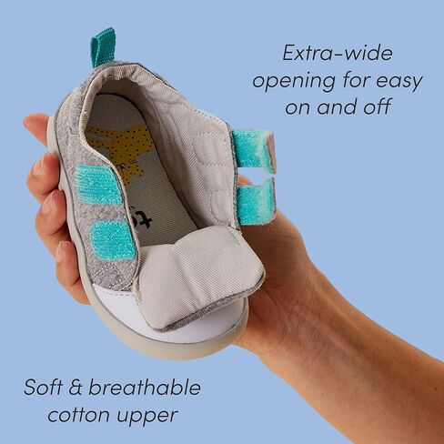 Ten Little First Walker Baby Shoes & Toddler Shoes for Boys & Girls - Lightweight, Breathable Cotton Baby Walking Shoes - Non-Slip, Wide-Feet Walking Shoes for Babies (2025 Sizing) in Kuwait
