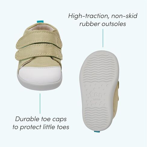 Ten Little First Walker Baby Shoes & Toddler Shoes for Boys & Girls - Lightweight, Breathable Cotton Baby Walking Shoes - Non-Slip, Wide-Feet Walking Shoes for Babies (2025 Sizing) in Kuwait