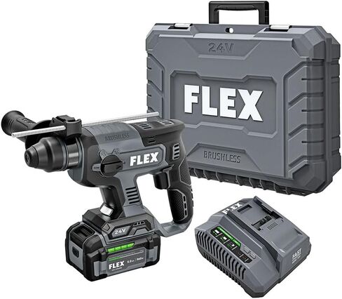FLEX 24V Brushless Cordless 7/8-Inch SDS Plus 1.3 Ft-Lbs Torque Rotary Hammer Tool Only, Battery and Charger Not Included - FX1531-Z in Kuwait