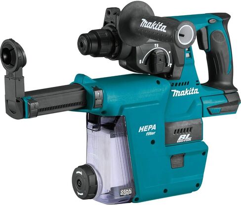 Makita XRH01ZWX 18V LXT® Lithium-Ion Brushless Cordless 1" Rotary Hammer, accepts SDS-PLUS bits, w/HEPA Dust Extractor Attachment, Tool Only in Kuwait