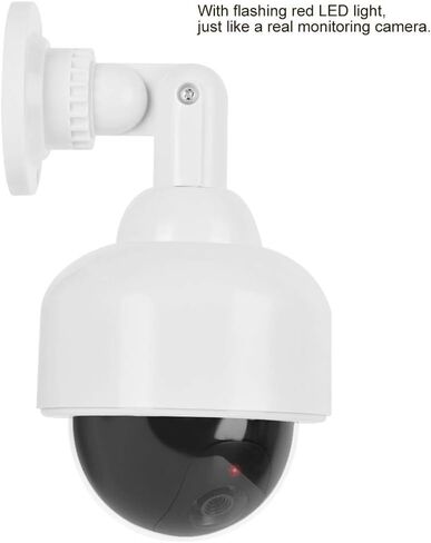 Yosoo Health Gear Dome Dummy Security Camera with Flashing Red LED Light Fake Surveillance Cam for Indoor Outdoor Use in Kuwait
