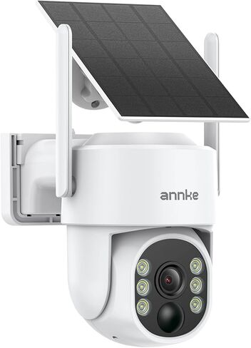 ANNKE 4MP Solar Security Cameras Wireless Outdoor, 4-Cam Home Camera System | 5MP Home Hub with 128GB for Local Storage, 360° View, AI Human Detection, Color Night Vision, Two-Way Audio, Dual-Band Wi-Fi in Kuwait