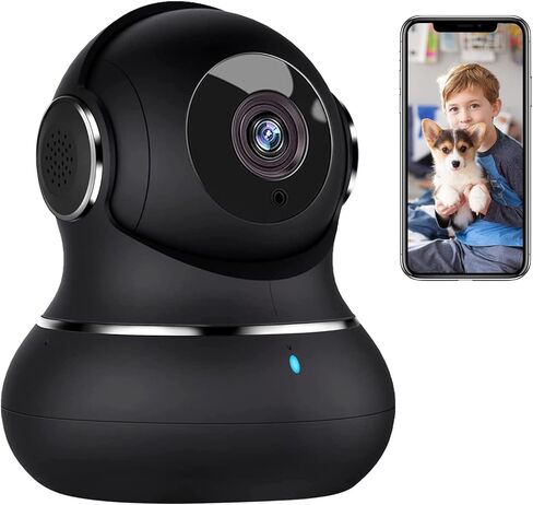 litokam 2K Indoor Security Camera, 360° Cameras for Home Security Indoor with Motion Detection, Pet Cam with Phone App, Baby Monitor-Night Vision in Kuwait