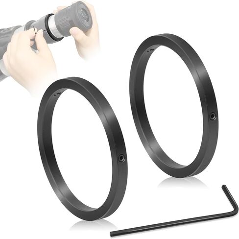 Alstar 2 Inch Parfocal Telescope Eyepiece Homofocal Rings Set of Two | Equalizes the Focus Positions, 2 Clamping Screws at a 120° Angle, 1.5mm Hex Key Included, Prevents Damage to Star Diagonals in Kuwait
