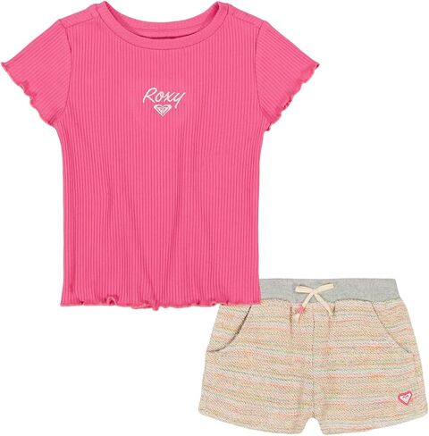 Roxy baby-girls 2-Piece Set, Short Sleeve T-Shirt and Shorts in Kuwait