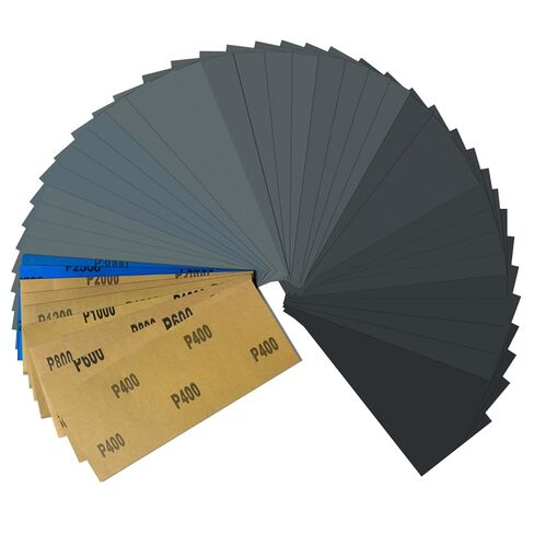 72 Pcs Sandpaper Assortment 400-3000 Grit Assorted Sanding Sheets | Wet Dry Sand Paper for Wood Furniture Metal Finishing and Automotive Polishing, 9 x 3.6 Inch in Kuwait