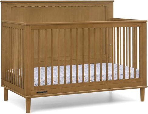 Delta Children Penelope 6-in-1 Convertible Crib - Greenguard Gold Certified, Acorn in Kuwait
