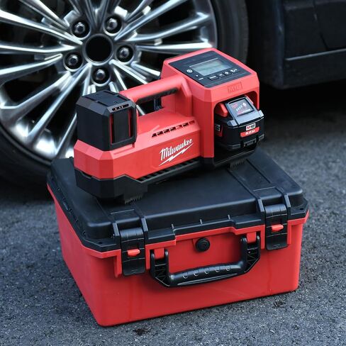 LOTOCASE Case for Milwaukee M18 Inflator Air Compressor: Custom Hard Case | Pre-cut for Milwaukee M18 Inflator 2848-20, Heavy-duty Hard Shell, Waterproof, for Mechanics and RV Owners in Truck or Garage in Kuwait