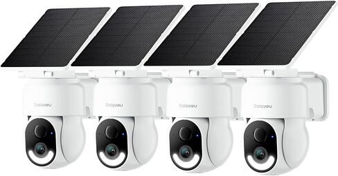 GALAYOU Solar Camera Outdoor Wireless for Home Security 2.4GWiFi, R6 1Pack | 2K Cameras for Home Security/Garage/Farm/Outside Surveillance, Detachable Solar Panel, Color Night Vision, SD/Cloud Storage in Kuwait