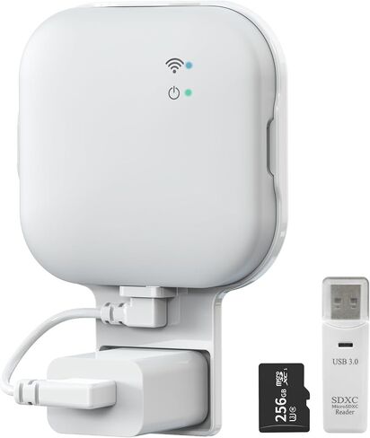256GB MicroSD Card and Wall Mount for Sync Module XR, with USB-C Cable | No-Drill Bracket Holder for Blink Outdoor/Indoor Security Cameras, Easy to Move - Saving Space (Sync Module XR Not Included) in Kuwait