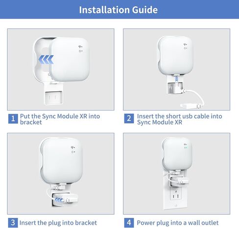 256GB MicroSD Card and Wall Mount for Sync Module XR, with USB-C Cable | No-Drill Bracket Holder for Blink Outdoor/Indoor Security Cameras, Easy to Move - Saving Space (Sync Module XR Not Included) in Kuwait