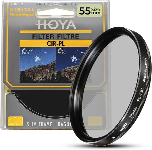 Hoya Alpha II 52mm Polarizing Filter — Enhanced Glass for Clarity & Vibrant Colors, Circular Polarizer w/Thinner Frame to Reduce Vignetting, Rotating & Lightweight Design for Outdoor Photography in Kuwait
