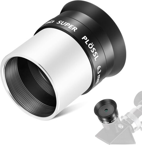 Astromania Telescope Eyepiece 2 Inch, 52 Degree Super Plossl Eyepiece 56mm | 52 Degree Wide-Field Viewing, 21mm Eye Relief, FMC 4-Element Plossl Lens, Filter Threaded, for Astronomical Extended Objects in Kuwait